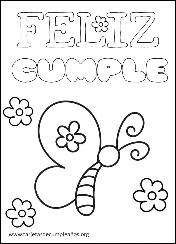 tarjetas de cumpleaños para colorear para mamá